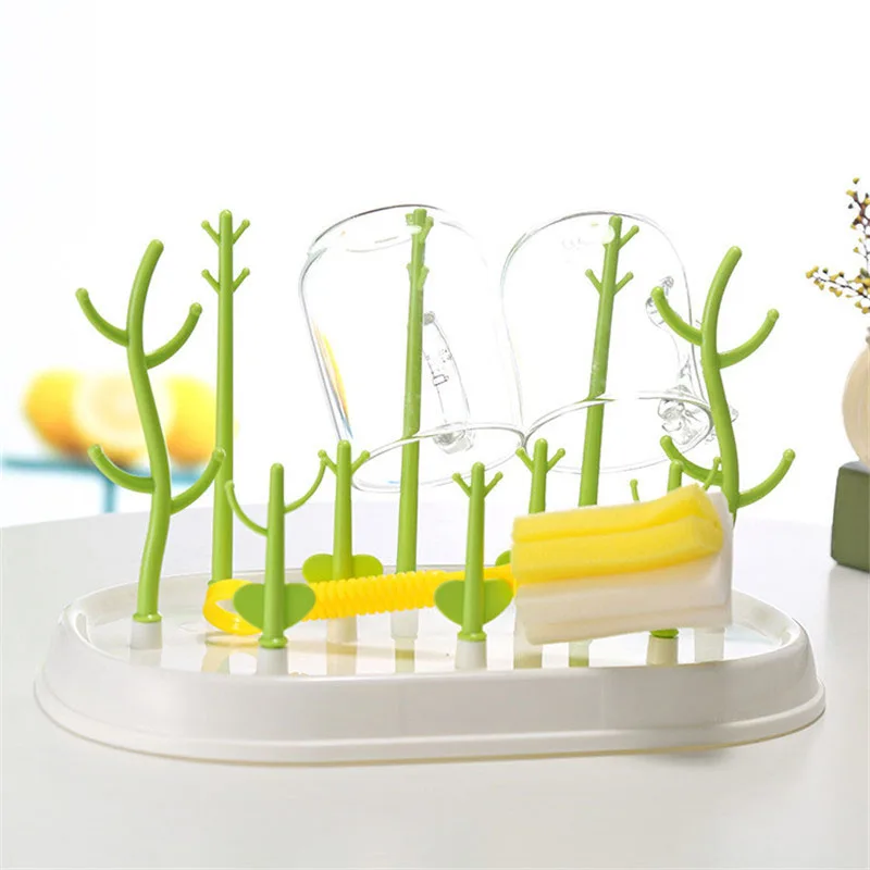 Multifunctional Baby Bottle Drying Rack 4 Colors Baby Feeding Bottles Collapsible Bottle Drain Rack For Living Room Drying Rack