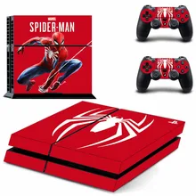 Наклейка для PS4 с изображением Человека-паука s Vinilo PS 4, игровая станция 4 Pegatina для sony playstation 4, консоль и два контроллера Наклейка для PS4 с изображением Человека-паука s Vinilo PS 4, игровая станция 4 Pegatina для sony playstation 4, консоль и два контроллера