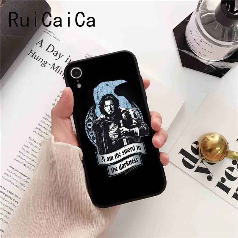 Ruicaica Игра престолов Daenerys Dragon Jon Snow tyrion lannister чехол для телефона iPhone 8 7 6 S Plus X XS MAX 5 5S