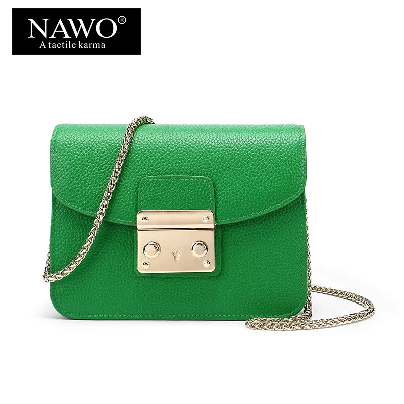 НАЖО из натуральной кожи Для женщин сумка известный дизайнер блестками дамы мини