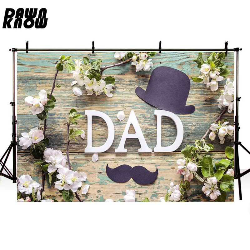 DAWNKNOW Happy Fathers Day фон для фотосъемки с изображением вечерние Фотофон мультяшной