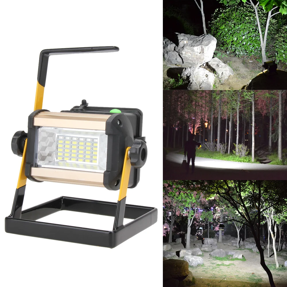 

Rechargeable 18W 36LED Portable LED 1620LM Spotlight Flood Spot Work Light Outdoor Camping Lamps With Charger