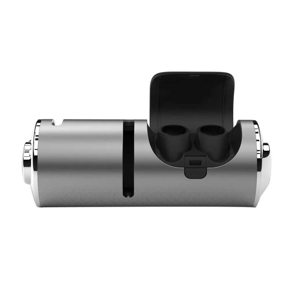 Серый 5,0, Bluetooth гарнитура, TWS, беспроводные наушники, свободные руки, наушники, спортивные наушники, стерео музыка, гарнитура, игровая гарнитура - Цвет: Серый