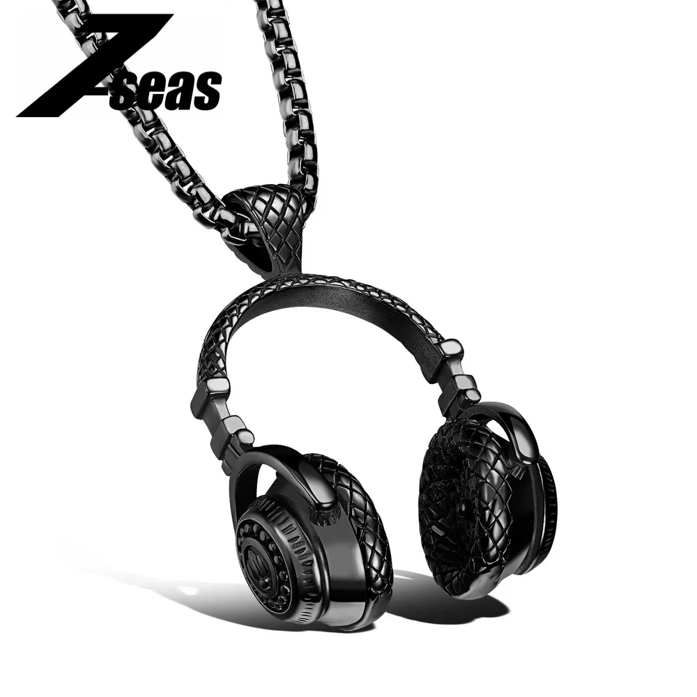 Buy Fashion Men Jewelry Music Headset Pendant