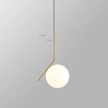 

Modern nordic Iron glass pendant lights hanging lamp living room pendant light pendant lamp LED decor bedroom hanging lights aaa