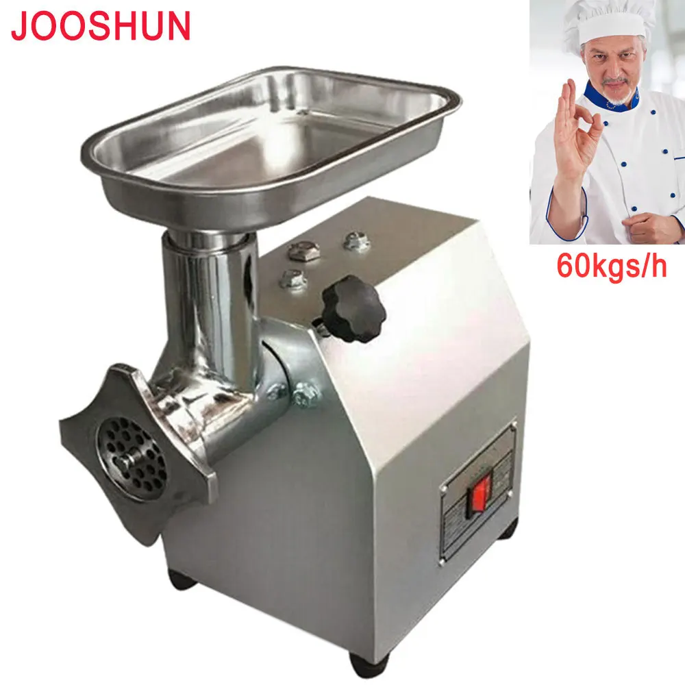 

Commercial/Family Use Multifunctional Stainless Steel 220V Meat Grinder, Meat Making Machine,Pepper Slicer Mincer with Video