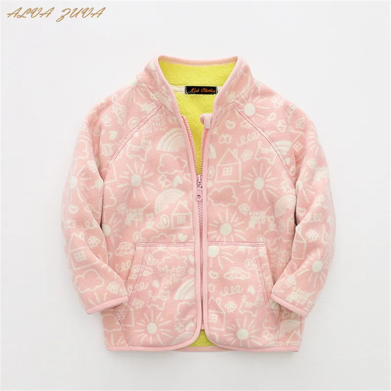 

Hot Sale ! Children Fleece Hoodies 2018 Autumn Winter Kids Outerwear Coat For Boy Girl 2-8 Years Clothing Cyy281