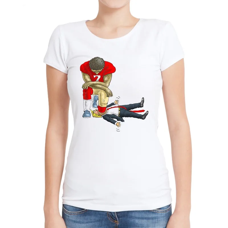 Hot-Sales-Colin-Kaepernick-Kneeling-Women-T-Shirts-Short-Sleeve-O-Neck-Tee-I-m-With (2)