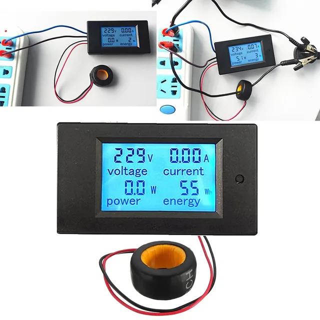 Quality Digital AC Voltage Meters 100A/80~260V Power Energy ...