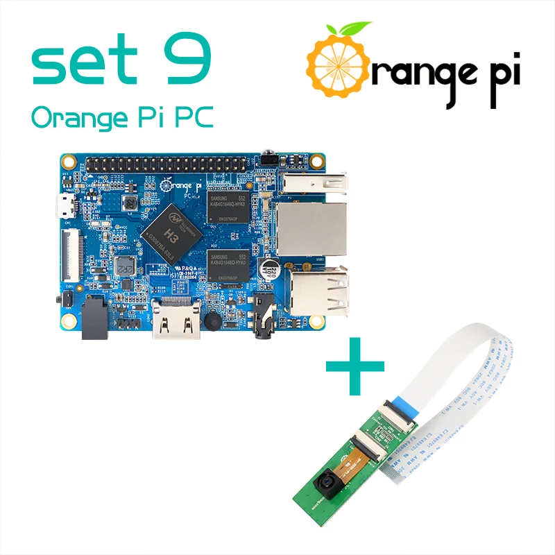 

Orange Pi PC SET9: OPi PC and 2million pixels Camera with wide-angle lens support Android