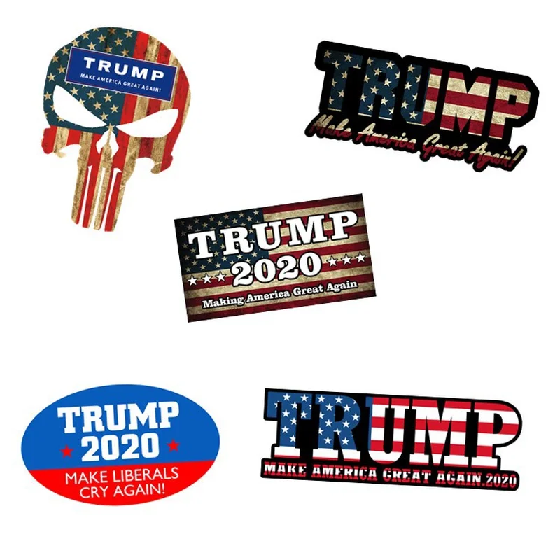 

SLIVERYSERA Car Styling TRUMP2020 Series America Country Flag Stickers Vinyl Decal Car Accessories