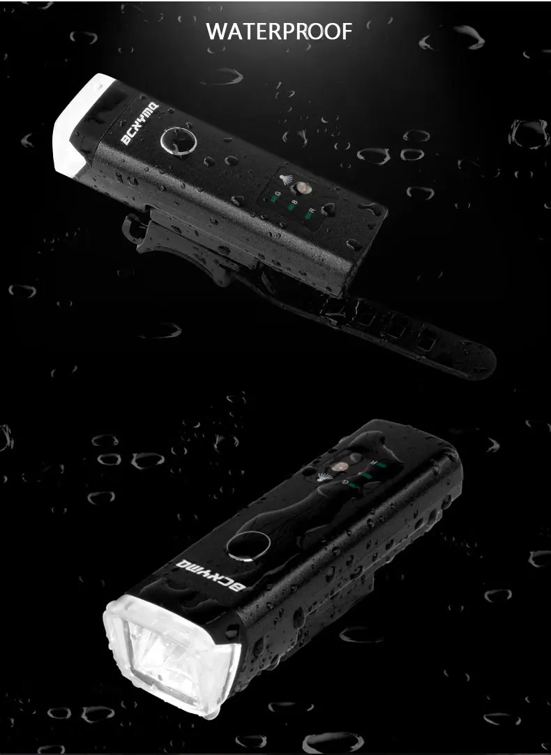 Excellent BCXYMQ Bicycle Light Built-in Battery Bike Light USB Rechargeable Cycling Accessories Durable 4 Hours 4 Modes Smart Sensor 3