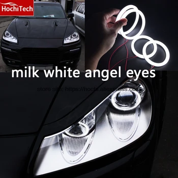 

HochiTech Eexcellent milk white cotton cover SMD cotton angel eyes halo ring kit daytime light DRL for Porsche Cayenne 2007-2009