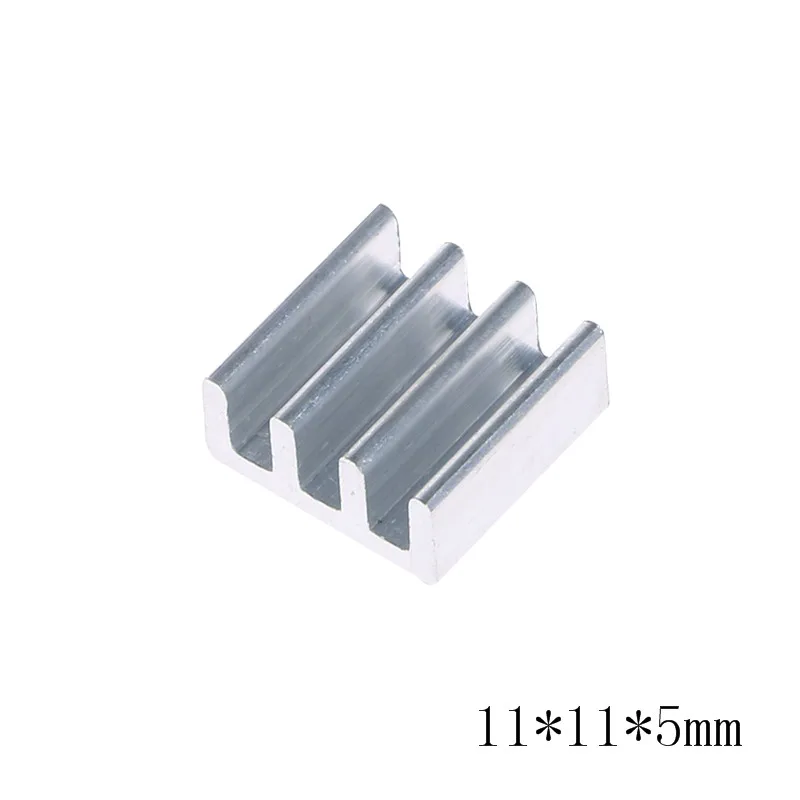 4 размера Серебряный радиатор алюминиевый теплоотвод для LED Power Memory Chip IC DIY чипсет