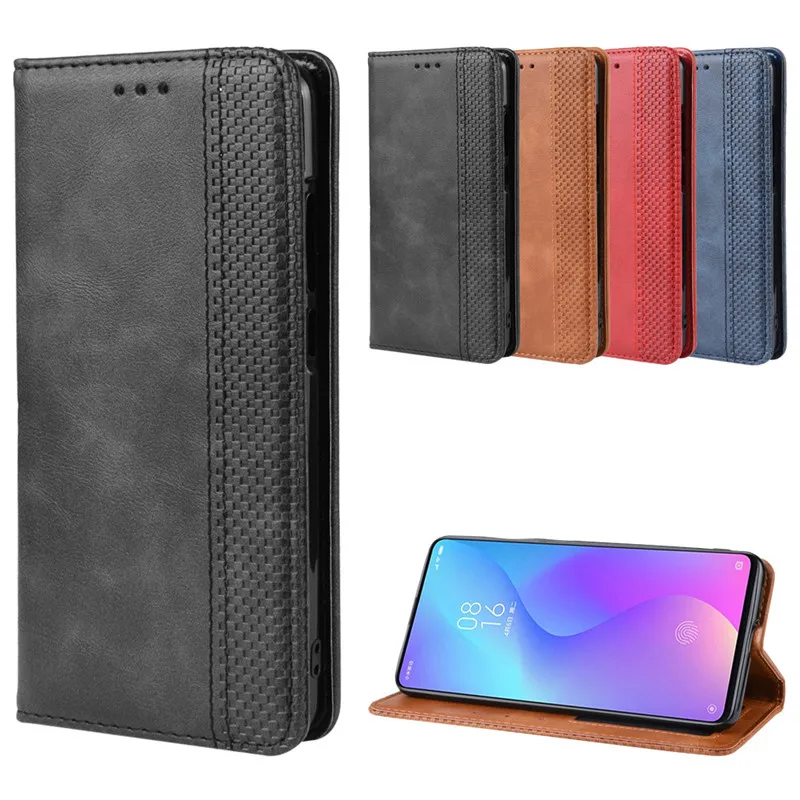 Для Xiaomi Mi 9 T/9 T Pro Чехол винтажные магнитные застежки для бумажника PU кожаный Стенд
