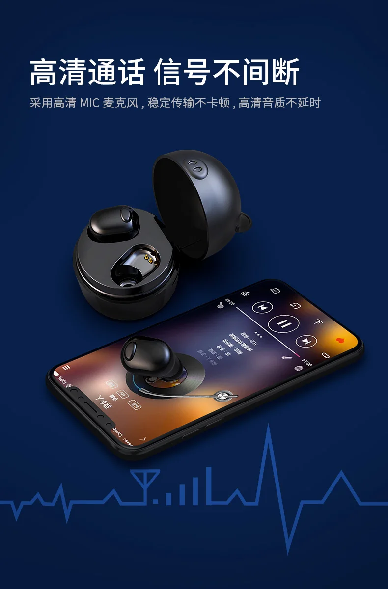 Bluetooth 5,0 истинная беспроводная гарнитура Водонепроницаемая CVC5.0 шумоподавление зарядная коробка power Bank piggy motion наушники