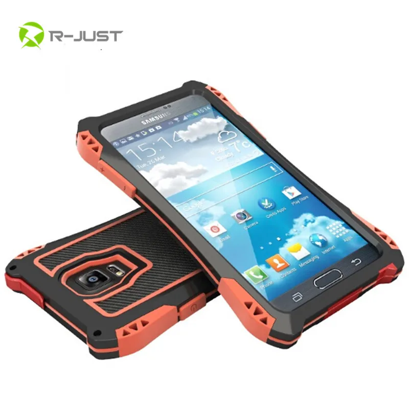 bilder für R-JUST Dirt Stoßfest Kohlefaser Metall Aluminium Rüstung telefon fallabdeckung für Samsung Galaxy S5 S6 NOTE5 NOTE 5 + gehärtetem Glas bilder für R-JUST Dirt Stoßfest Kohlefaser Metall Aluminium Rüstung telefon fallabdeckung für Samsung Galaxy S5 S6 NOTE5 NOTE 5 + gehärtetem Glas