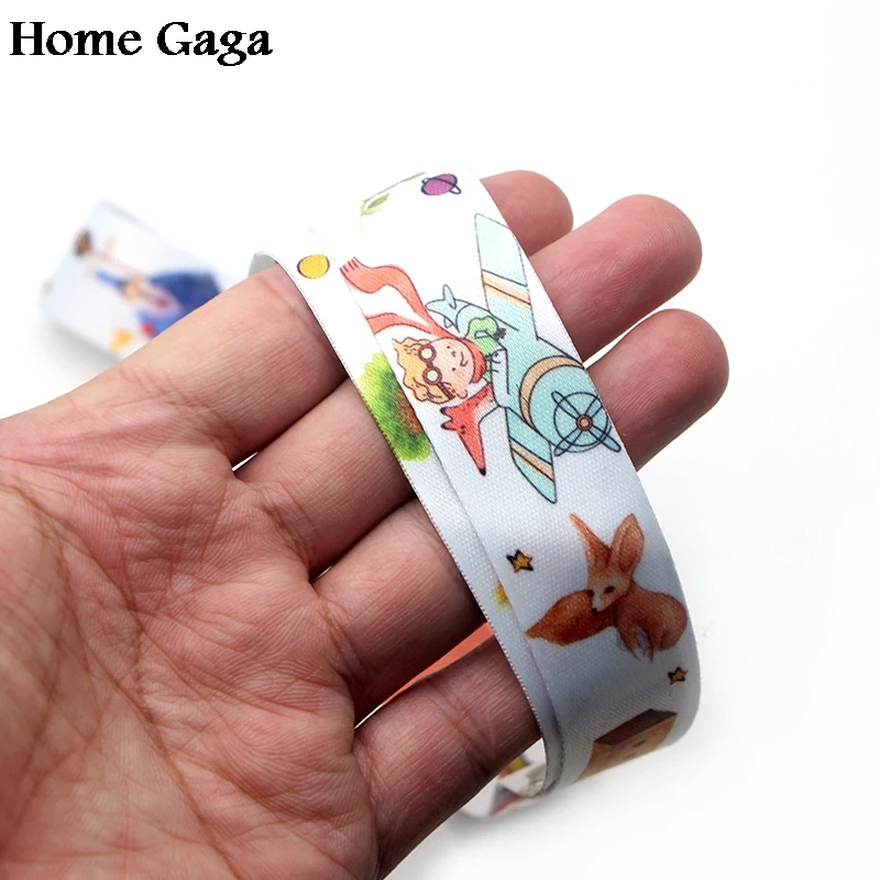 Homegaga Маленький принц мультфильм diy брелок ремешок тесьма лента шейный ремень эмблема на ткани держатель телефона Ожерелье Аксессуар D1704