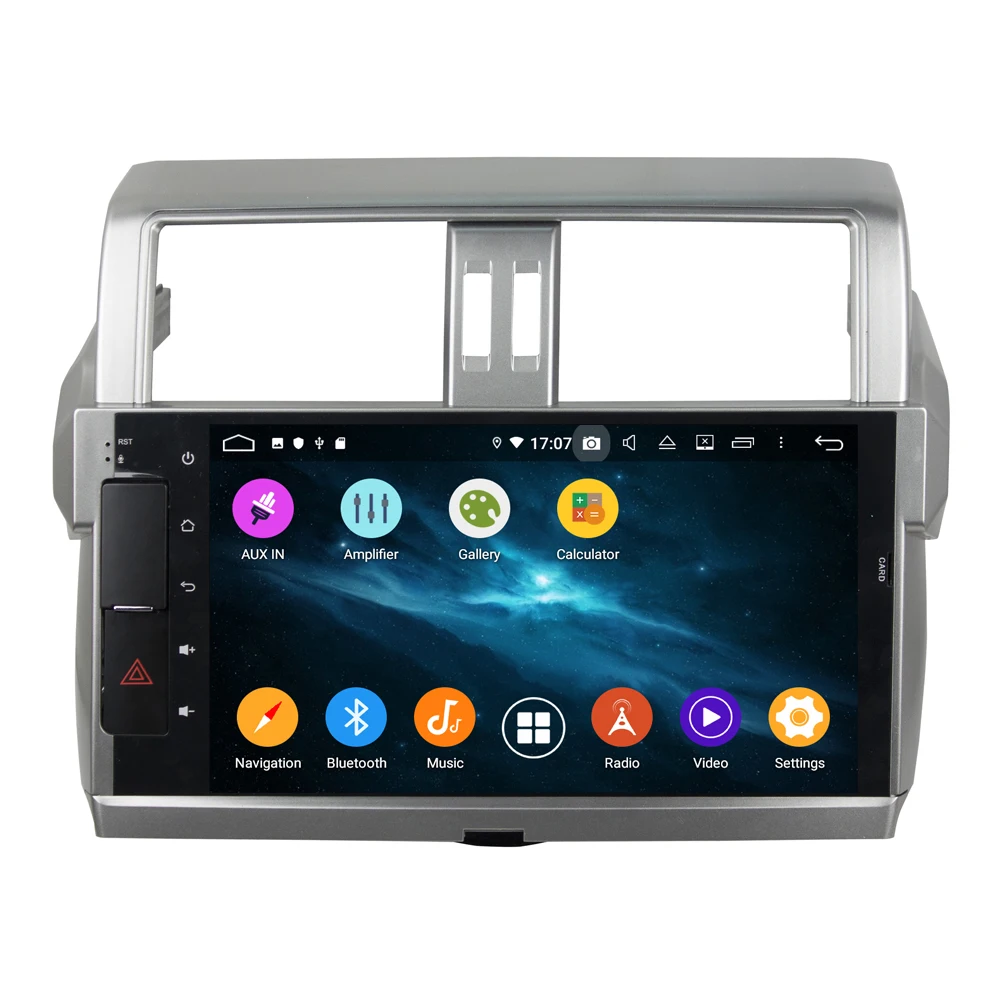 Excellent DSP Android 9 Car DVD Player GPS navigation for Toyota Land Cruiser 150 PRADO 2014 2015 Auto radio Radio head unit tape recorder 1