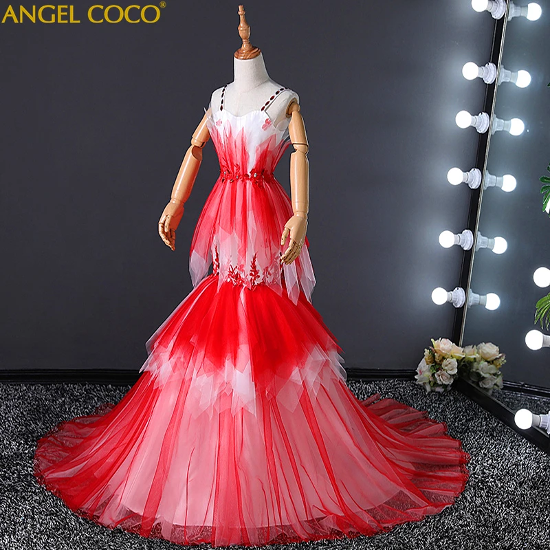 

Easter Costume Kids Mermaid Dresses For Girls Dresses Princess Teenage girl Beauty contest Vestito da ragazza Robe de fille