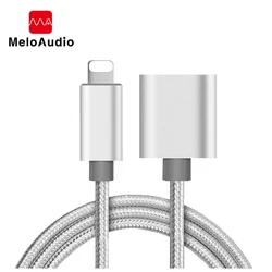 8Pin Lightning Port Extension Cable Male to Female Extender For iPhone iPad Mini iPod Charging Adapter Passing Audio Video Data