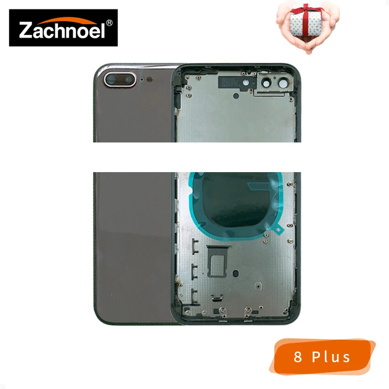 

Back Housing for iPhone 8 Plus 8Plus Battery Door Cover Case Middle Frame Chassis Body Replacement Space Gray White Gold Red