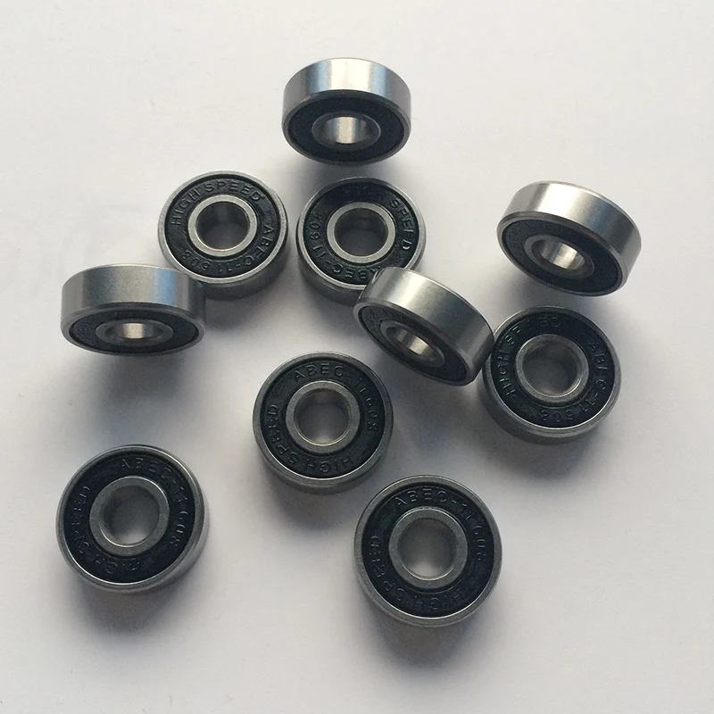 

10 Pcs/set ABEC 11 Bearings for Skateboard Scooter Longboard Rolle Skate Wheels industrial standard "608" size