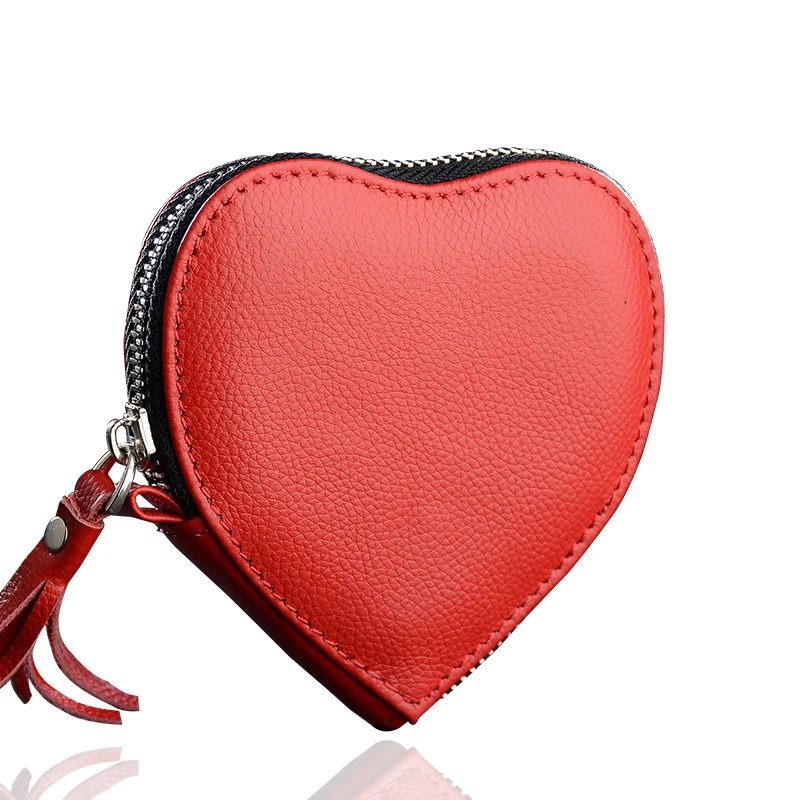 

Genuine Leather Coin Purse Womens Keys Holder Wallet Cowskin Credit Card Change Purse Zipper Card Holder Wallet Zipper Small Bag