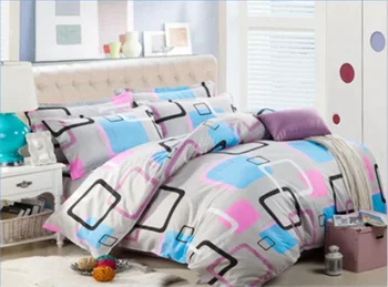 

wholesale Home textile,Reactive Print 4 Pcs bedding sets luxury include Duvet Cover + Bed sheet + Pillowcase,housse de couette