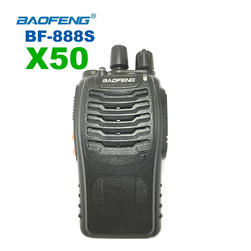 Оптовая продажа 50 шт. Baofeng BF-888S двухканальные рации 5 Вт Pofung BF 888 S UHF 5 Вт 400-470 МГц 16CH портативный радио