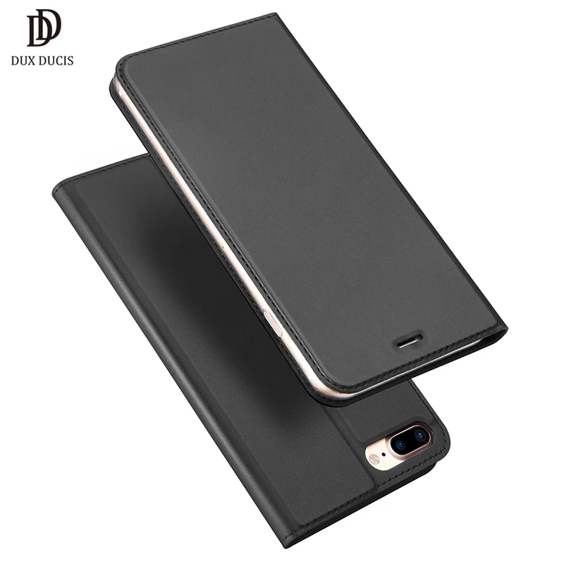 DUX DUCIS Luxury Flip Case for iPhone 8 Plus PU Leather Wallet Case for