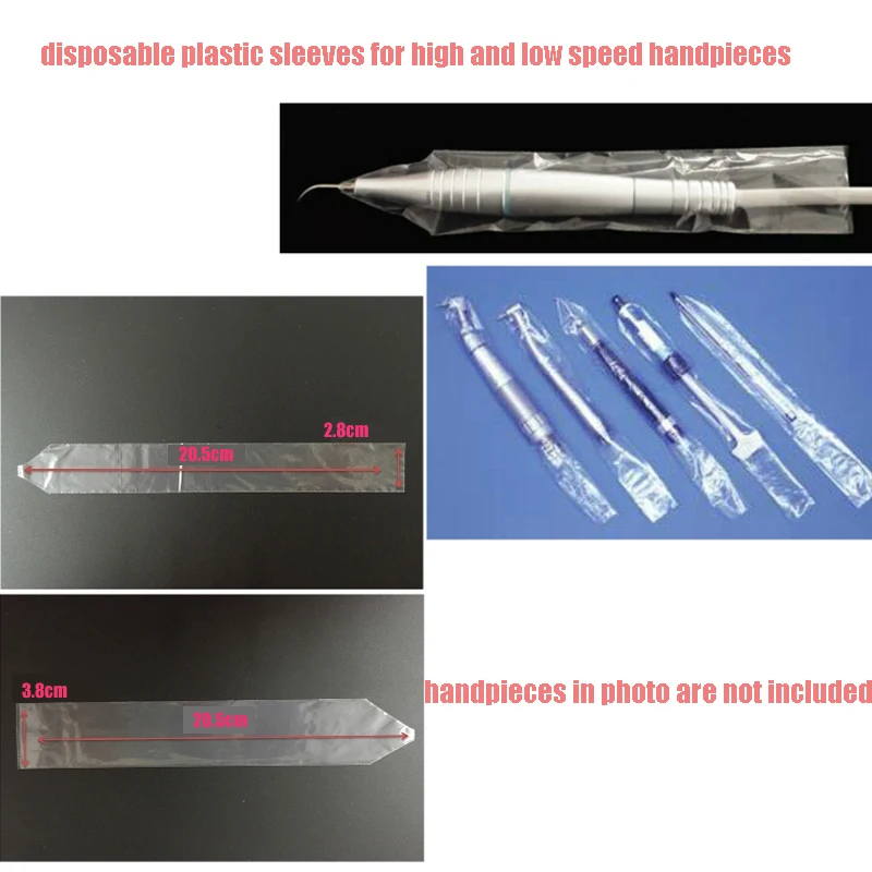 

500pcs Disposable sleeves for most handpieces jet pollishers and ultrasonic scalers