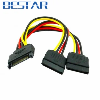 

Cable SATA II hard disk Power Male to 2 Female Splitter Y 1 to 2 extension Cable