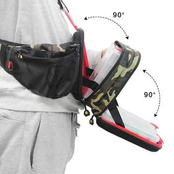 

Multifunctional Portable Fishing bag Waist Tackle Bag Moveable Oxford Cloth Bag With Lure Box Storage Fishing Supplies
