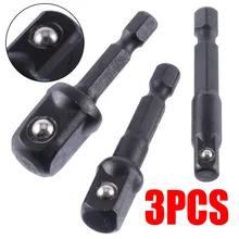 3pcs Socket Adapter Set Hex Shank 1/4