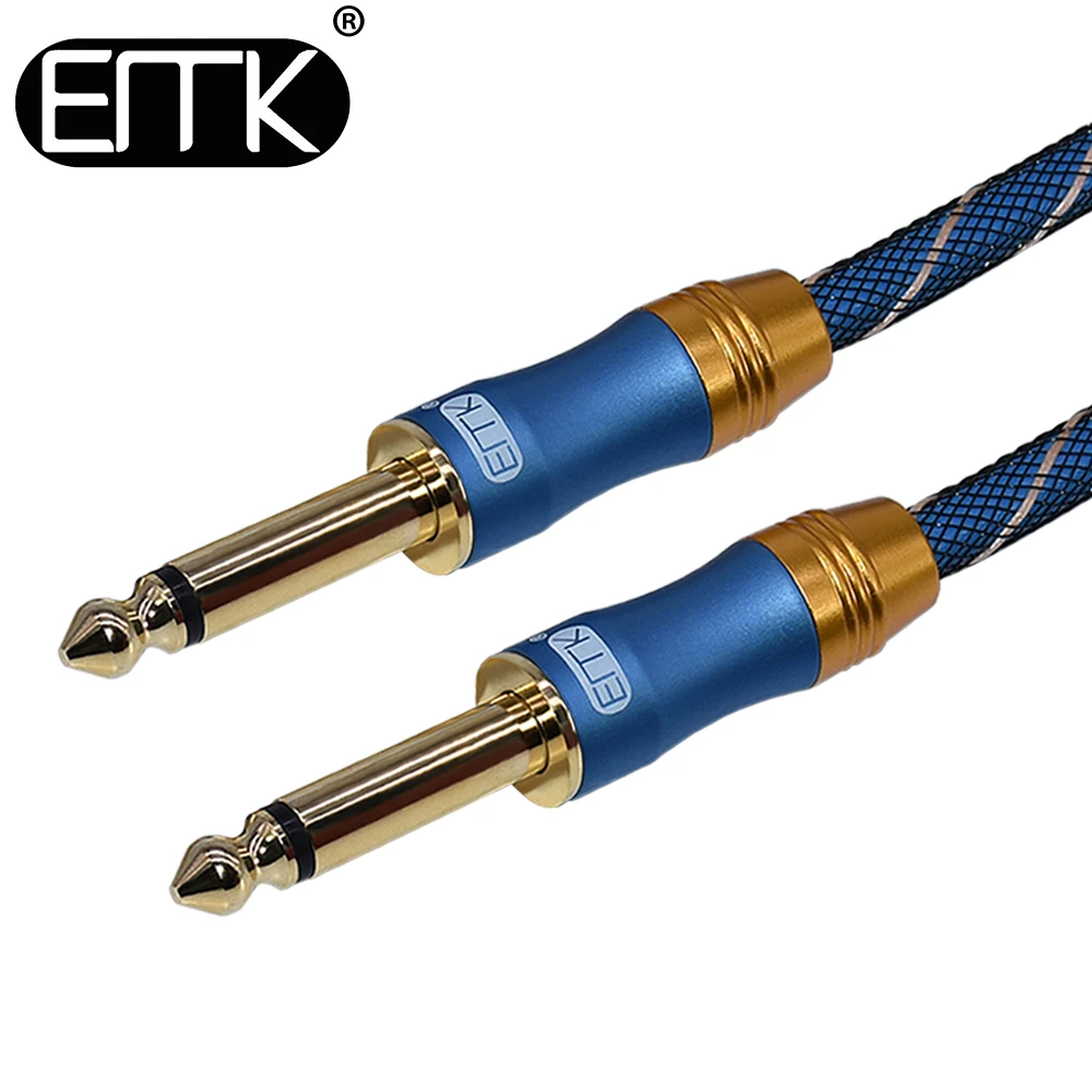 EMK 6.5 Jack Audio Cable 6.3 Aux Cable braided guitar cable 6.35mm Male to Male Cable 3m 5m 8m 10m 15m for Mixer Amplifier Bass EMK 6.5 Jack Audio Cable 6.3 Aux Cable braided guitar cable 6.35mm Male to Male Cable 3m 5m 8m 10m 15m for Mixer Amplifier Bass