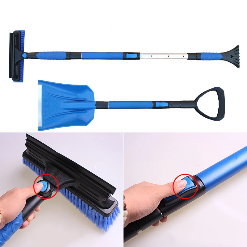 Ice Scraper Multifunctional Retractable Snow Shovel Winter Snow Cream