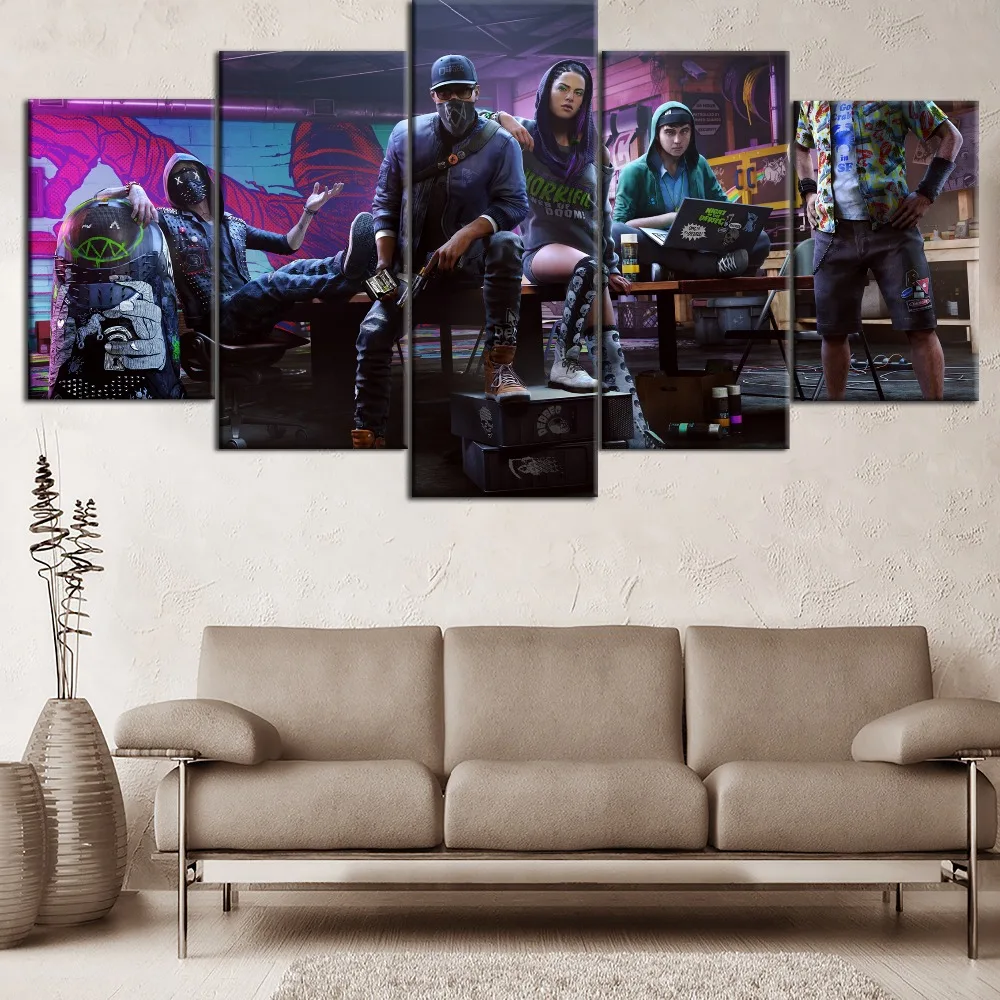 Modular-HD-Printing-5-Pieces-Top-Rated-Canvas-Painting-Games-Watch-Dogs-2-Type-Poster-Home (3)