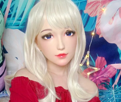

(NEW-136) Female Male Mask Realistic Silicone Masks Halloween Party BJD Baby Doll Crossdress Japan Kigurumi Mask Anime Cosplay