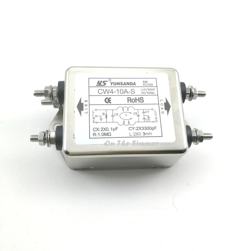 Фильтр питания 220 В переменного тока CW4 20A/6A/10A/3A/30A S тип болта|bolt|bolt typesbolt power |