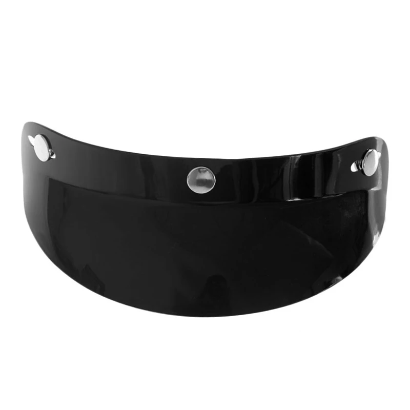 Hot Universal 3 Snap Visor Face Shield Lens For Motorcycle Helmets Open