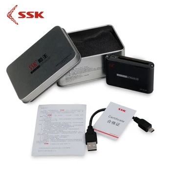 

SSK USB2.0 one multifunctional metal card reader TF SD card reader SCRM025