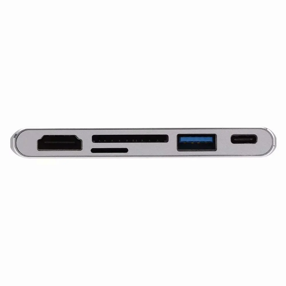  Type C to HDMI USB3.0 HUB USB-C Charging SD/TF Card Reader Adapter For Macbook Xiaomi