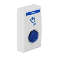 Беспроводной 504D светодиодный дверной звонок с изображением колокольчика, дверной звонок и беспроводной пульт дистанционного управления, 32 мелодии, белая Домашняя безопасность, умный дверной Звонок