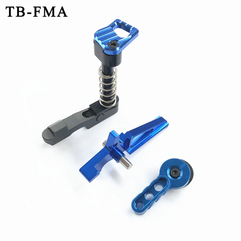 

TB-FMA New CNC Aluminium Machined Magazine Release Catch & Selector Switch Set &Timer Trigger for Airsoft M4 / M16 AEG Free Ship