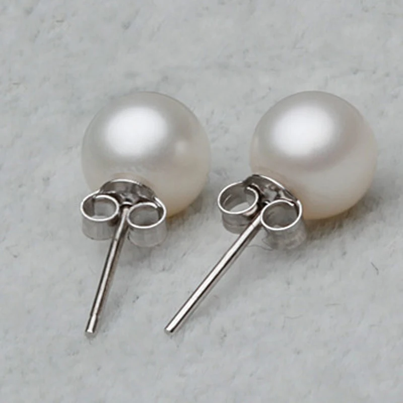 1 пара; Модный комплект из 6/8/10 мм Для женщин в Корейском стиле, стильный, Посеребренный Серьги Для Пирсинга Ушей простой круглый жемчужные серьги гипоаллергенные украшения