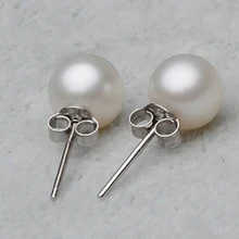 1 пара; Модный комплект из 6/8/10 мм Для женщин в Корейском стиле, стильный, Посеребренный Серьги Для Пирсинга Ушей простой круглый жемчужные серьги гипоаллергенные украшения