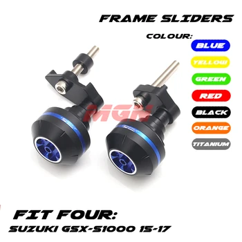 

Motorcycle CNC Aluminum Falling Protection Frame Sliders Crash Protector For GSX-S1000 GSX-S 1000 GSXS1000 2015-2016