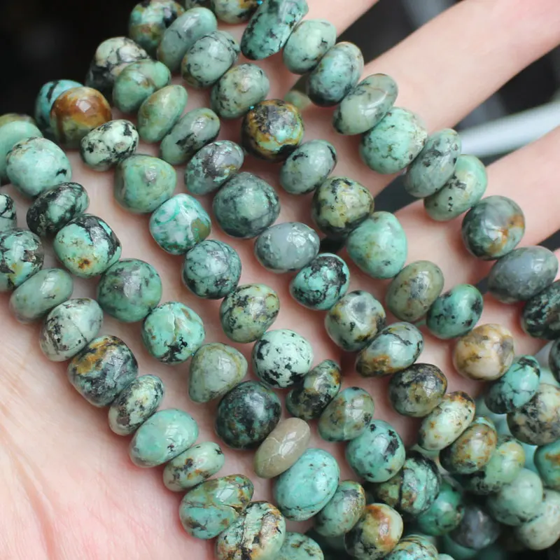Africa turquoise Симпатичные 6-12 мм свободной формы Quartzs свободные бусины 1" /38 см, для изготовления ювелирных изделий DIY - Цвет: Africa turquoise