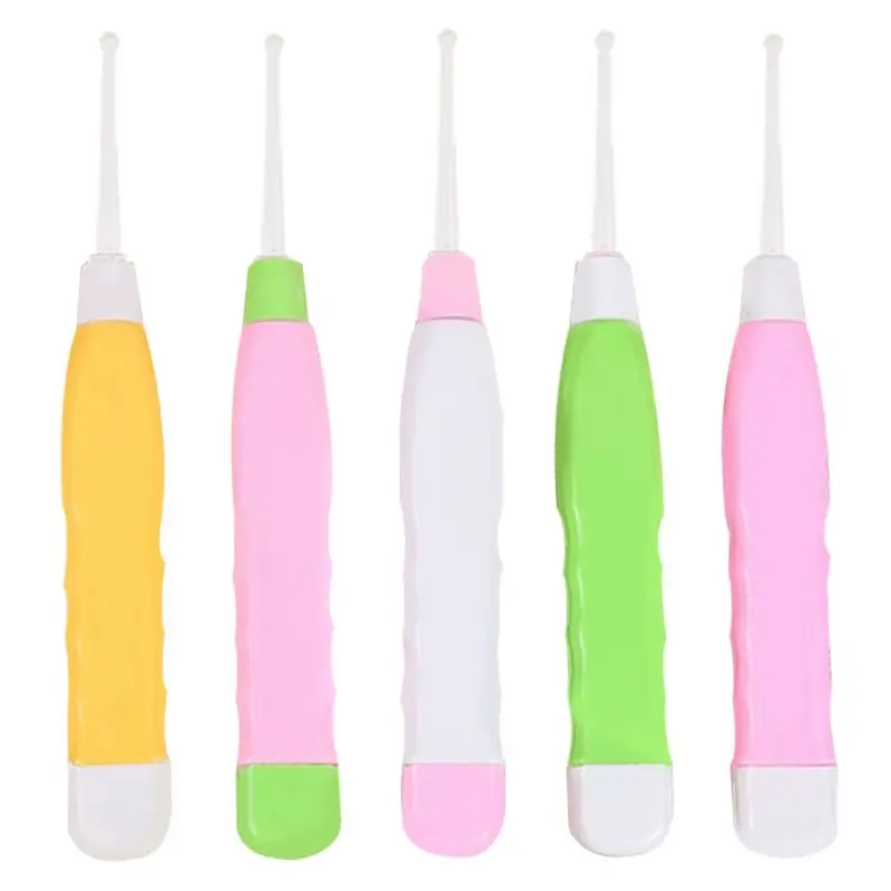 

Cartoon LED Light Ear Pick Cleaner Spoon Flashlight Earwax Removal Tool Set Safe